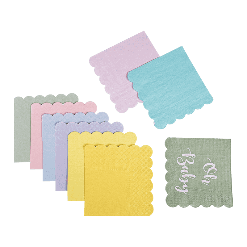 24x24 다채로운 고품질 다이 컷 냅킨 SJ6101