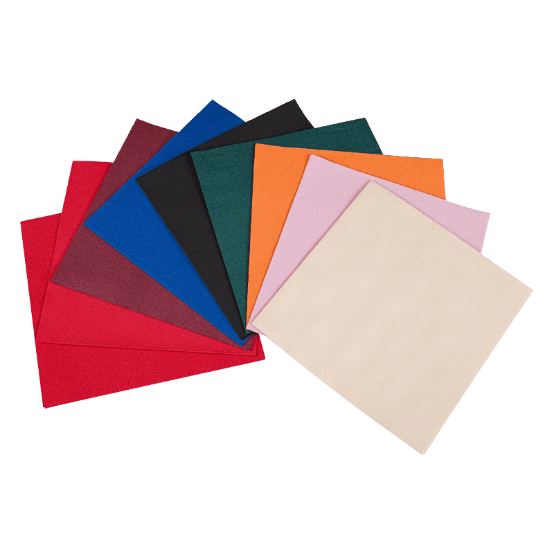 40x40 1/4 린넨과 같은 컬러 Airlaid 냅킨 처리 가능한 고품질 종이 냅킨 SJ2102