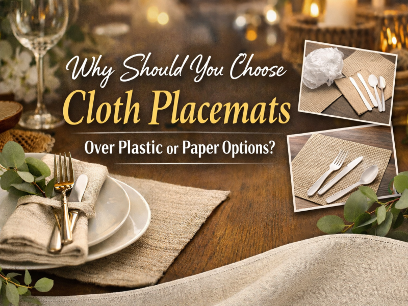 플라스틱이나 종이 옵션 대신 천 플레이스매트를 선택해야 하는 이유는 무엇입니까?